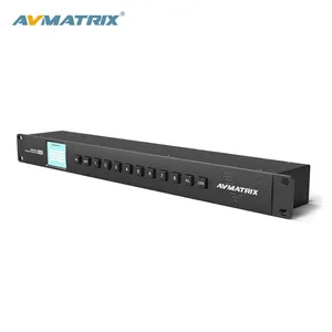 Mss0811 avmatrix distribuição 8x8 sdi, comutador de matriz de vídeo asi