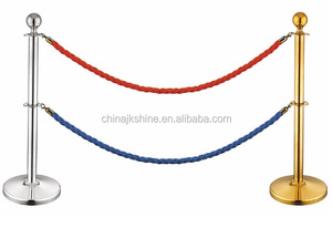 Mobili per <span class=keywords><strong>Hotel</strong></span> europei di alta qualità cavo rosso appeso argento oro coda Post Stanchion pali barriera di controllo della folla per il regno unito - Product Image 6