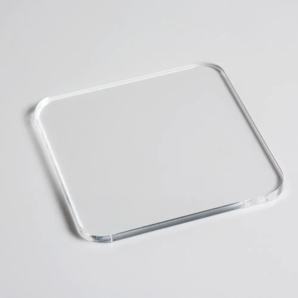 Tafelblad Vierkante of Ronde Plexiglas Cup Coaster