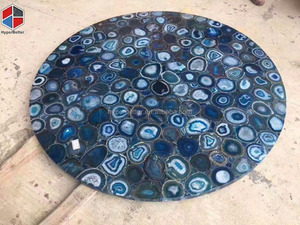 Bàn Ăn Mã Não Xanh Hình Chữ Nhật Có Đèn Nền - Product Image 4