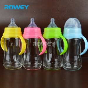 Biberón de Vidrio Antiguo con Diseño Elegante en Forma de Pene, Color Naranja, 240 ml - Product Image 1