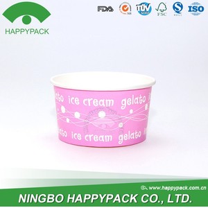 Cốc Kem Giấy PE/PLA 12OZ Dùng Một Lần Logo Màu Tùy Chỉnh Hộp Đựng Kem - Product Image 4