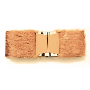 6.0cm genişlik kış tarzı midilli saç iki adet toka elastik bayanlar moda elastik dokuma bant kemerler, özel bayanlar kemerler - Product Image 2