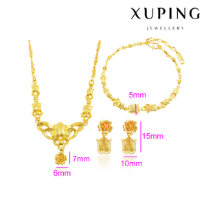 Xuping gioielli Che Ristabilisce I sensi antichi fiori Della sposa monili di cerimonia nuziale set - Product Image 2