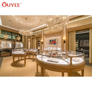 Oro de joyas elegantes tiendas de Interior Diseño de imágenes con joyería escaparate de la exhibición - Product Image 4