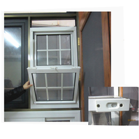 Chine usine en aluminium profil taille personnalisée moderne maison conception de fenêtre à guillotine en vinyle de fenêtre