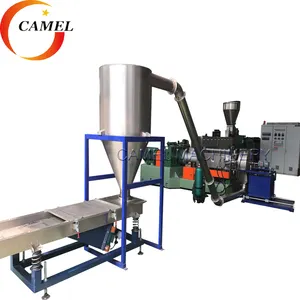 PE PP PVC EVA caco3 filler plastic masterbatch compounding granulating line