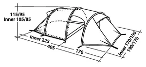 Even Tent Best Lightweight Backpacking 4 Season 3 Person Camping Tunnel Tents