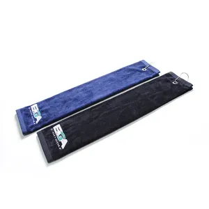Golf Khăn Tùy Chỉnh Cá Nhân In Bông Chất Liệu Nhanh Khô Golf Khăn Với Grommet - Product Image 1