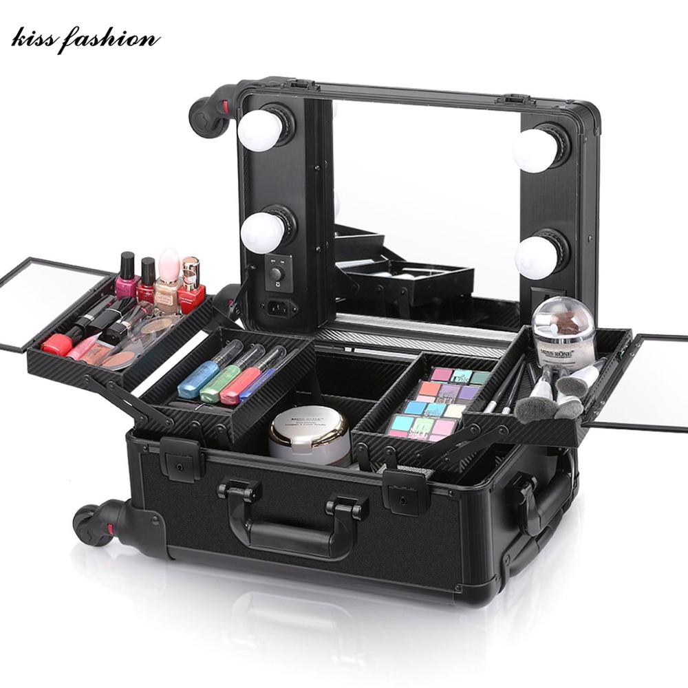 Cas de maquillage avec des lumières