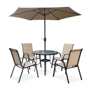 2022 Luar Ruangan Grosir Modern Santai Baja Logam Dapat Ditumpuk Teras Hotel Makan Teras Furnitur Taman - Product Image 1