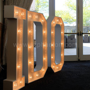 Lettere Luminose LED Giganti 'SPOSAMI' 'IO SI' per Decorazioni Matrimoniali - Product Image 6