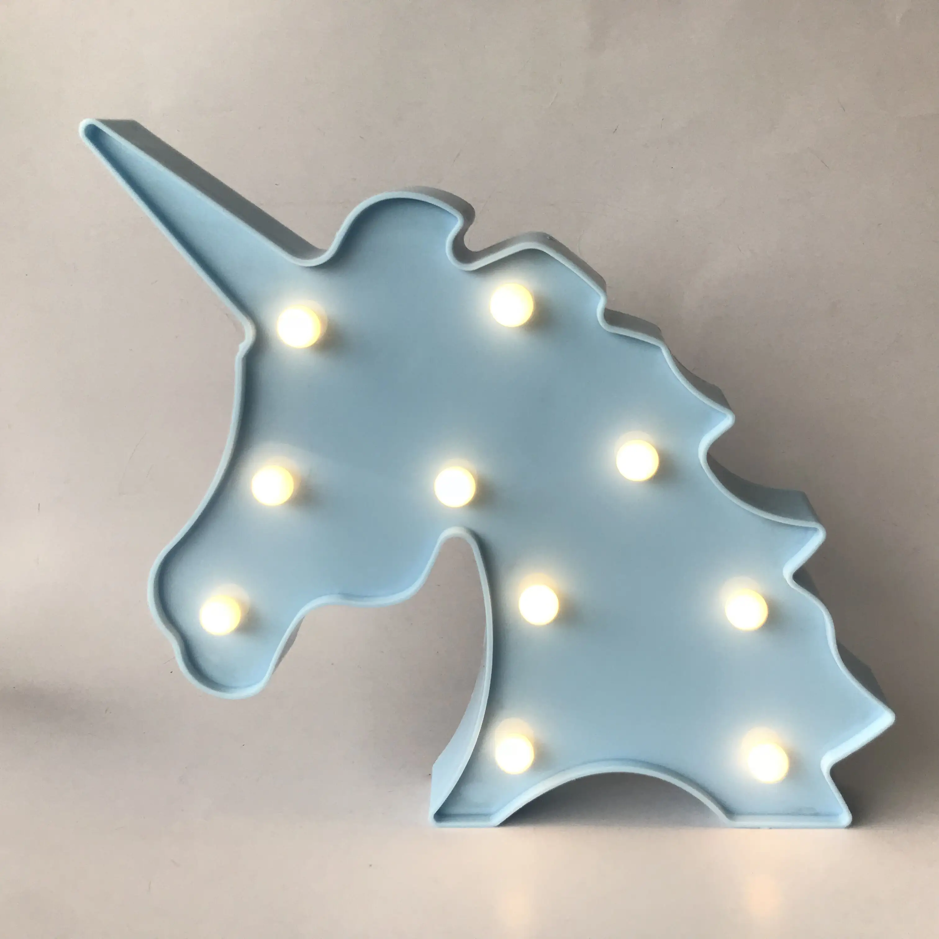 Unicorn Marquee Battery Operated LED Night Lights Wall Decoration Decorative Sign For Table Wedding Birthday Party