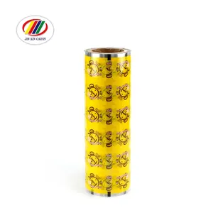 Direkt vertrieb Hersteller kunden spezifische laminierte Kunststoff-Dichtung folie Farbe automatische mechanische Gelee PP Tasse Heiß siegel folie