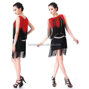 Latin Ballroom Salsa <span class=keywords><strong>tango</strong></span> Dress Femmes 1920s Party <span class=keywords><strong>Club</strong></span> Flapper Dress - Product Image 4