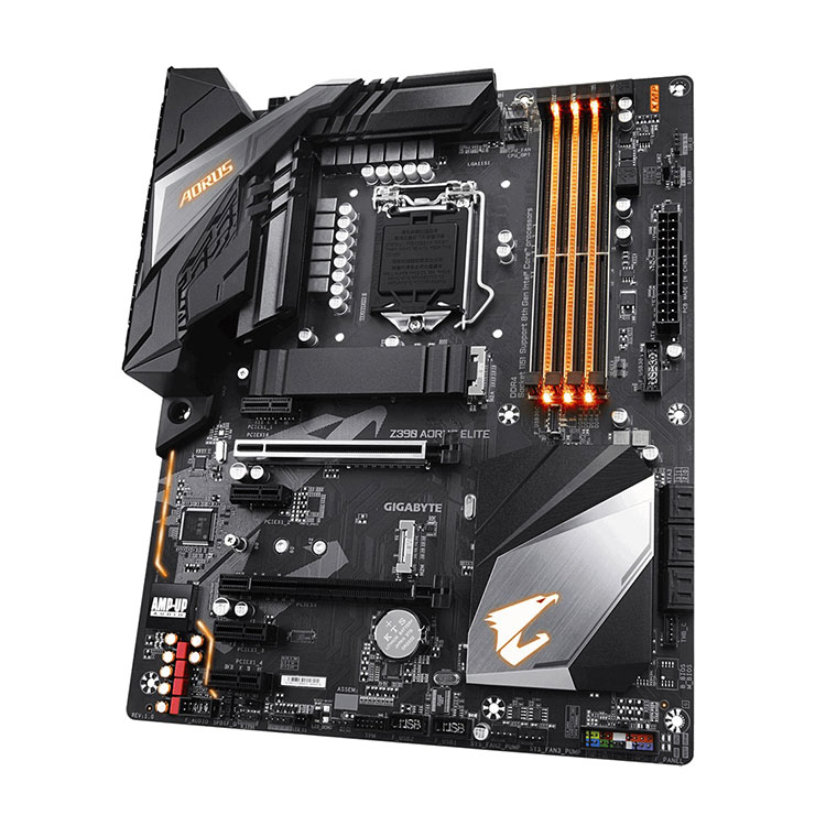 Used GIGABYTE Z390 AORUS ELITE LGA 1151 Motherboard for