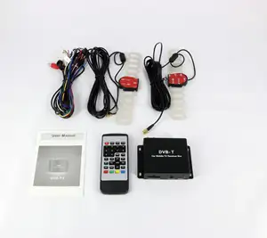 DVB-T Car Digital TV HD MPEG-4 mpeg-2 Tuner Receiver Two Antenna 120-180km/h Two Chipset Tuner DVB- T BOX