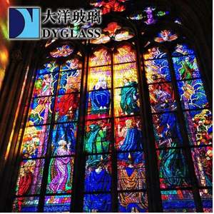 Chino tiffany estilo iglesia de cristal de vidrio precio al por mayor - Product Image 2