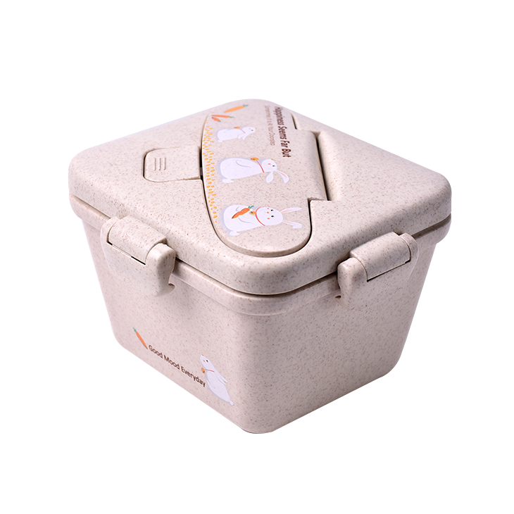 Worthbuy portable pp food set tiffin plastic reusable rectangle premium simple eco friendly lunch box