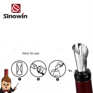 Logo impression goutte à goutte disque de qualité alimentaire <span class=keywords><strong>vin</strong></span> verseur goutte à goutte arrêt - Product Image 2