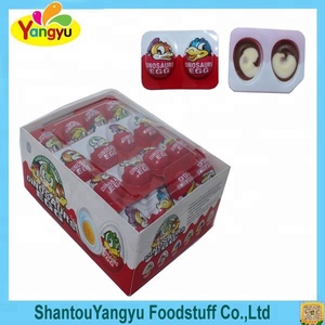 Niño dibujos animados dinosaurio sorpresa huevo <span class=keywords><strong>chocolate</strong></span> con galletas dulces en caja de exhibición - Product Image 3