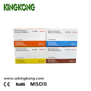 Kingkong מותג <span class=keywords><strong>1.4v</strong></span> מכשיר שמיעה סוללה <span class=keywords><strong>A13</strong></span> PR48 עבור מכשירי שמיעה 6pcs לכל כרטיס לכיב חבילה עבור הקמעונאי - Product Image 4