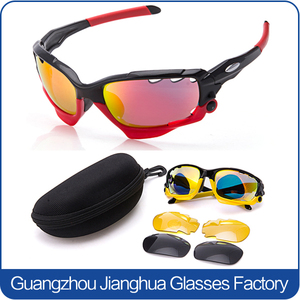 Frais mode personnalisé plastique variable 3 lentilles wrap-around lunettes de soleil - Product Image 1
