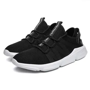 Topsion China Compras en línea Malla negra Zapatos ligeros para correr Hombres Hombre Calzado