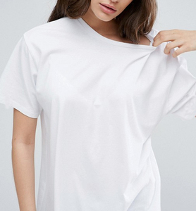 Maglietta bianca oversize Top <span class=keywords><strong>Fashion</strong></span> Girl <span class=keywords><strong>T</strong></span>-<span class=keywords><strong>Shirt</strong></span> da donna - Product Image 3