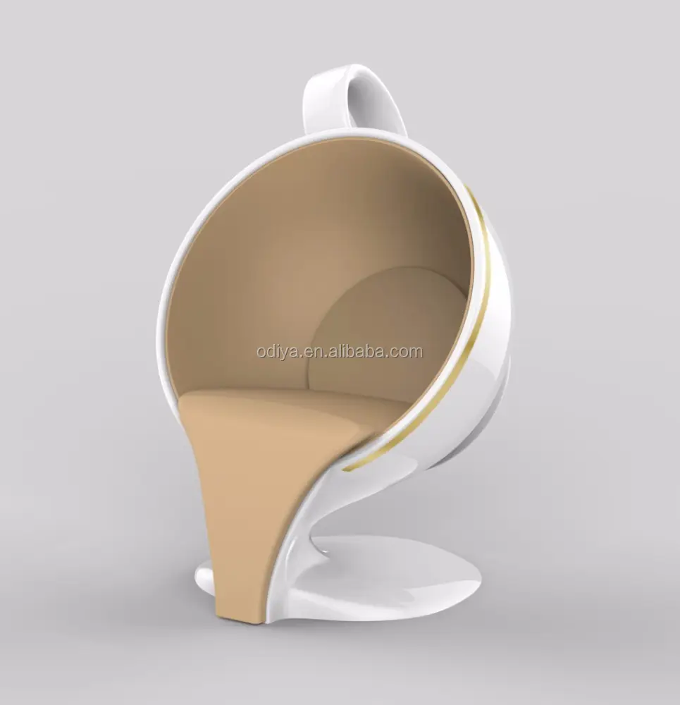 Sedia a forma di tazza di caffè in vetroresina Y076 FRP