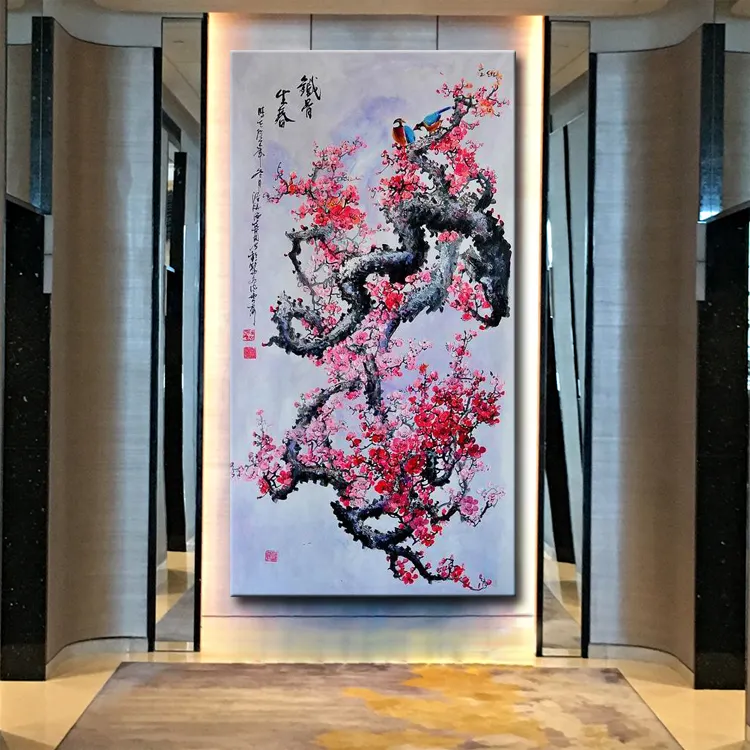 Handmade Original Berühmte Alte Traditionelle Leinwand Wand Kunst Chinesische Öl Malerei