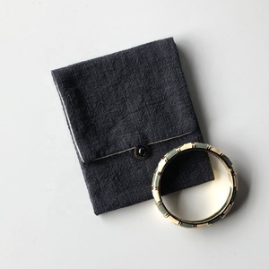 Pochette à bijoux, petit sac enveloppe, personnalisé en <span class=keywords><strong>lin</strong></span> pour bijoux - Product Image 4
