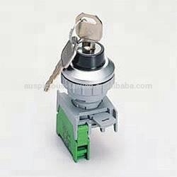 สวิตช์ล็อคกุญแจ30มม. 2ตำแหน่งสปริงกลับคีย์สวิตช์ IP65 (KSR302) - Product Image 2