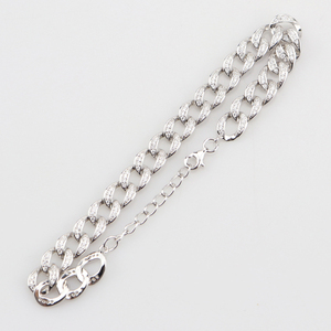 Pulsera de Diseño de Moda, Joyería de Plata 925, Cadena Hecha a Mano en Italia para Hombre - Product Image 3