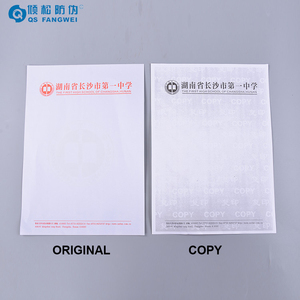 กระดาษแข็งป้องกันการทำสำเนาแบบกำหนดเองพร้อมลายน้ำ - Product Image 4