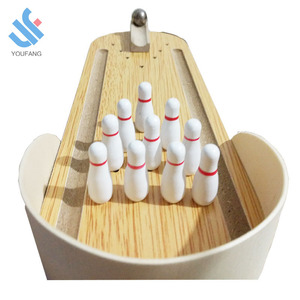 Jeu de <span class=keywords><strong>bowling</strong></span> miniature en bois YF-J01, directement de l'usine, jouets éducatifs, jeu de <span class=keywords><strong>bowling</strong></span> de table en bois pour enfants - Product Image 2