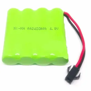 Su misura 4.8V AA2400mah Ni-Mh batteria ricaricabile per la batteria auto giocattolo