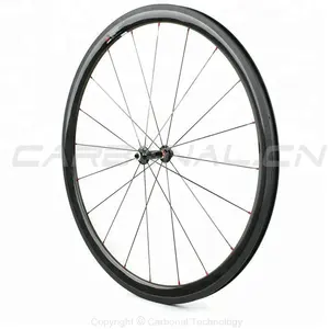 Novatec 291/482SL moyeu + pilier 1420 rayons roues personnalisées de vélo de route en carbone roues de moyeu de vélo - Product Image 1