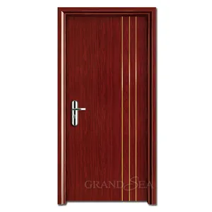 Simple design room door plastic WPC door manufacturer for comfort room