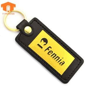 定制新产品营销礼品促销压花皮革钥匙扣 - Product Image 6