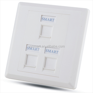 1 2 3 <span class=keywords><strong>4</strong></span> Port 86*86mm <span class=keywords><strong>Rj45</strong></span> Façade Prise Murale Sans Boîte Arrière - Product Image 2