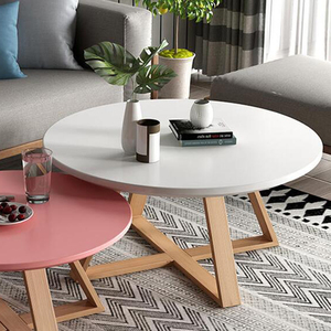 Nordic Solid Wood Coffee <strong>Table</strong> Modern Minimalist Round Mini Wood <strong>Table</strong> - Product Image 5