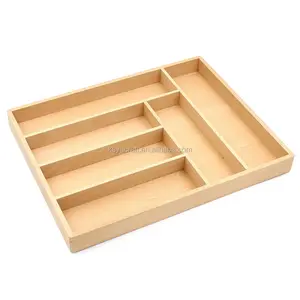 Kitchen Drawer Organizer Wooden Cutlery Tray