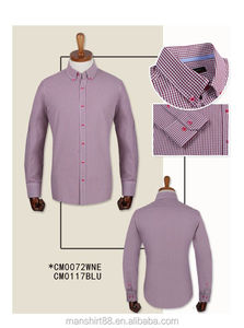100% cotone a quadri a maniche lunghe button up collar su misura personalizzato mens <span class=keywords><strong>camicia</strong></span> di vestito - Product Image 3