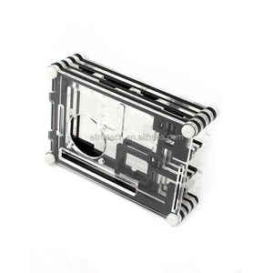 HOT Raspberry <span class=keywords><strong>pi</strong></span> 3 case a 9 strati scatola in acrilico a doppio colore con foro ventola di raffreddamento anche per Raspberry <span class=keywords><strong>pi</strong></span> 2 supporto BOM - Product Image 3