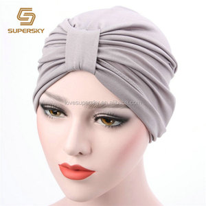 Custom cheap new breed least wholesale Women fashion bow turban hat - Product Image 1