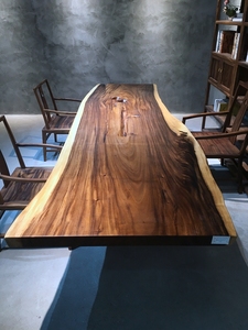 Bloc <span class=keywords><strong>de</strong></span> boucher rétro et brillant, <span class=keywords><strong>table</strong></span> <span class=keywords><strong>de</strong></span> <span class=keywords><strong>cuisine</strong></span> <span class=keywords><strong>en</strong></span> noyer, design antique - Product Image 5