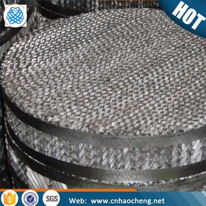 <span class=keywords><strong>Malla</strong></span> de Alambre Tejida de Acero Inoxidable, Resistente a Ácidos y Álcalis, Certificada ISO, para Columnas de Destilación Empacadas, Tejido Plano - Product Image 4