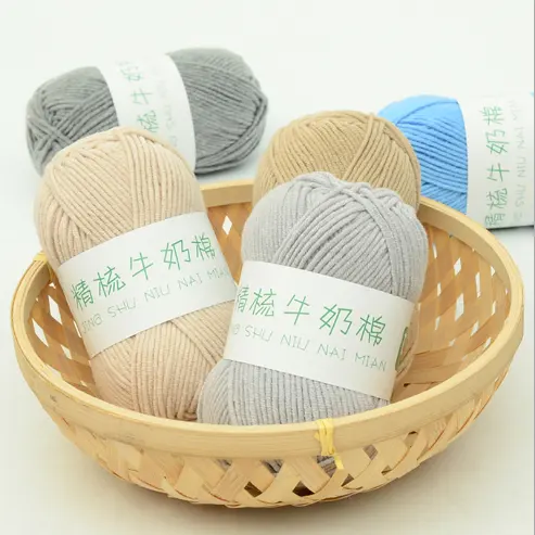 Crochet Alam 80 Trapillo Susu Cotton Combed Benang Harga Pabrik