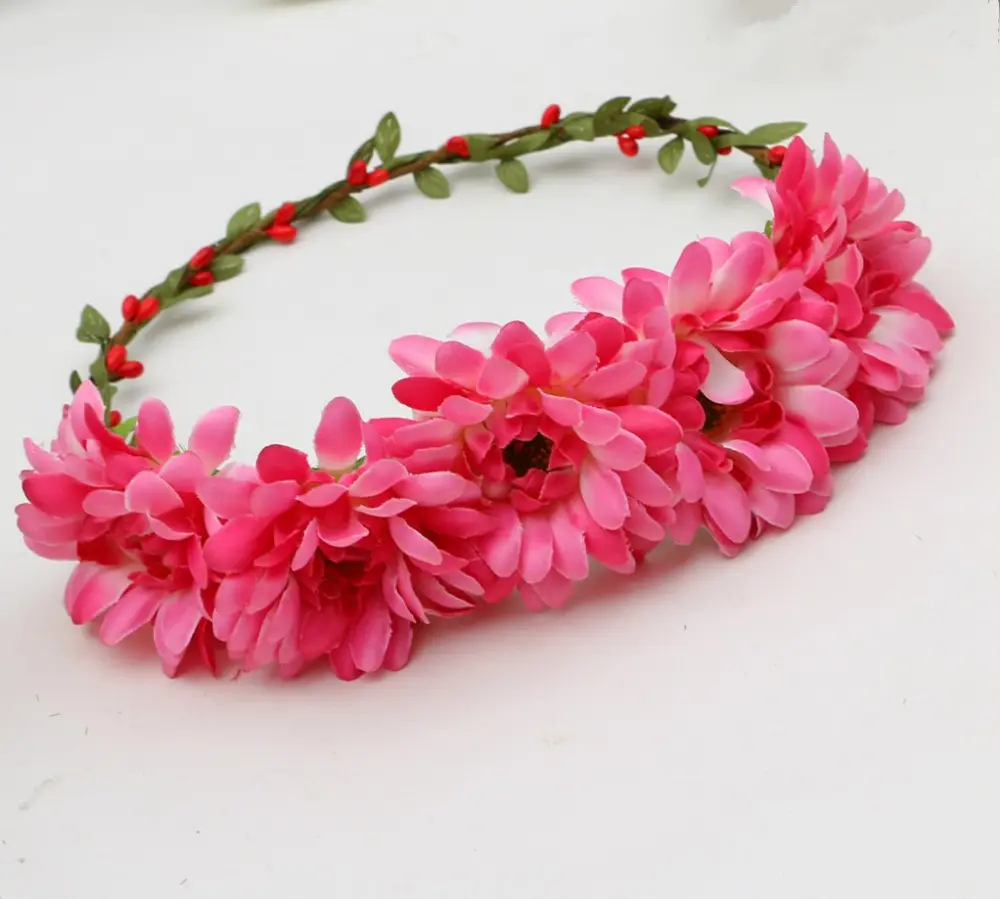 Nova Princesa Coroa Tiara Headband Da flor Do Bebê Headband